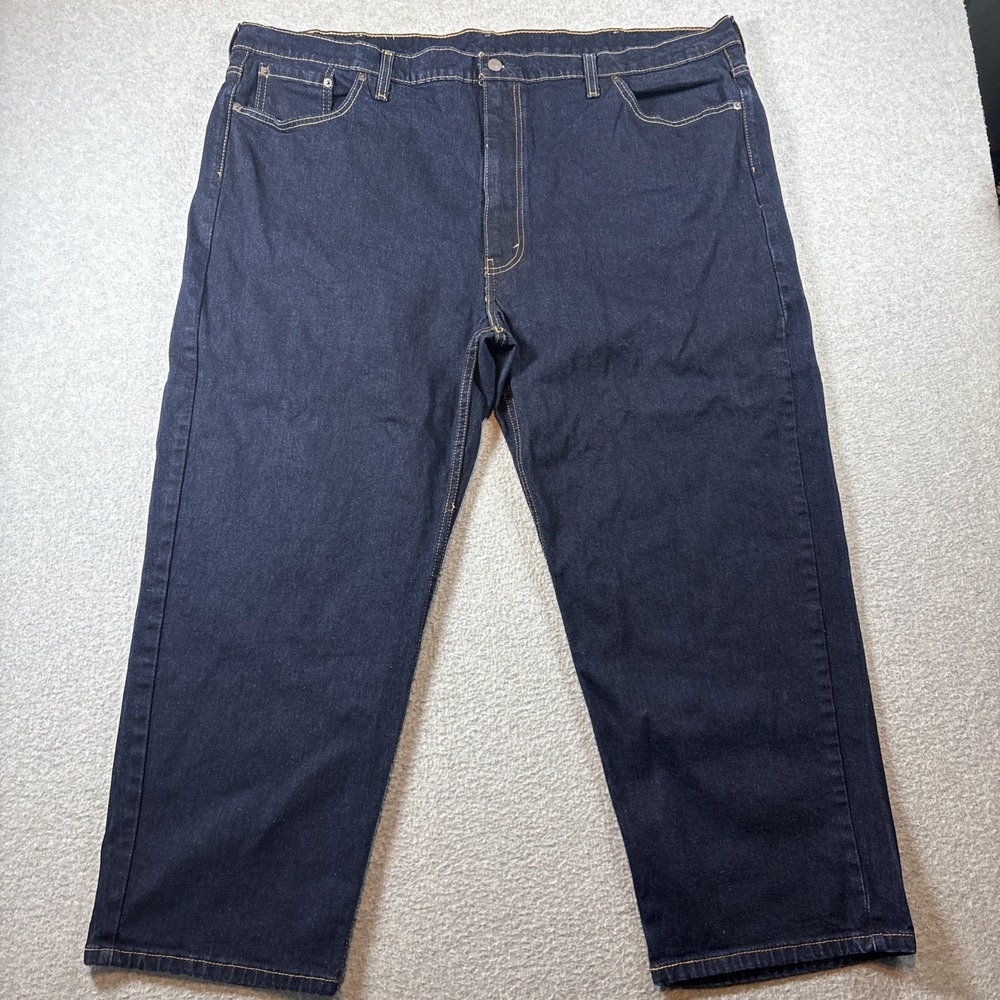 Levi's 550 Men's 50x28 Dark Wash Blue Jeans Casual Work Excellent Cond.